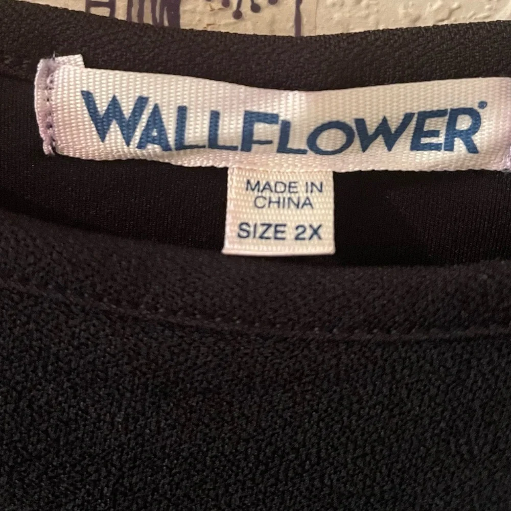 Wallflower Plus Size Womens Black Slip Dress mini size 2X NEW
